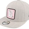 Snapback-Moomin Kids Alphabet - H Heather Snapback - Grey