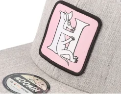 Snapback-Moomin Kids Alphabet - H Heather Snapback - Grey