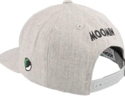 Snapback-Moomin Kids Alphabet - I Heather Snapback - Grey