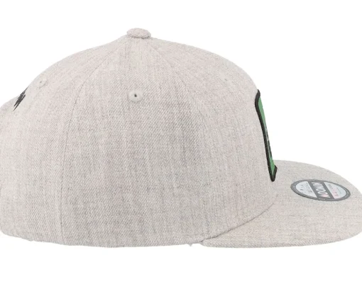 Snapback-Moomin Kids Alphabet - I Heather Snapback - Grey
