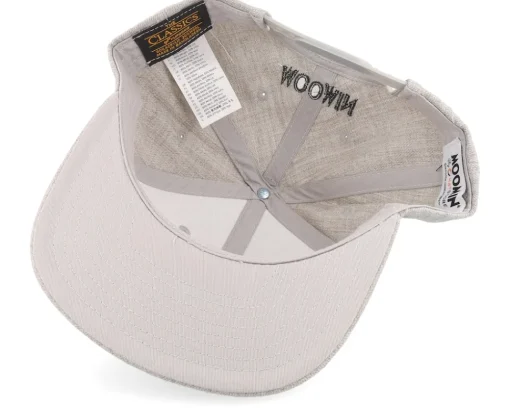 Snapback-Moomin Kids Alphabet - I Heather Snapback - Grey