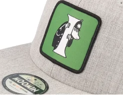 Snapback-Moomin Kids Alphabet - I Heather Snapback - Grey