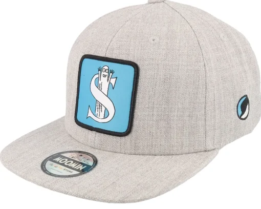 Snapback-Moomin Kids Alphabet - I Heather Snapback - Grey