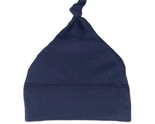 Fashion Babybugz Kids Nautical Navy Baby One-knot Beanie - Blue