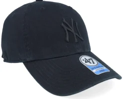Dad Cap | Kids-47 Brand Kids New York Yankees Clean Up Black Dad Cap -