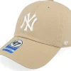 Kids-47 Brand Kids New York Yankees MLB Clean Up Khaki Dad Cap -