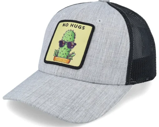 Outlet Kiddo Cap Kids No Hugs Cactus Dark Trucker - Black