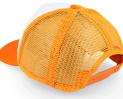 Clearance Beechfield Kids Orange/White Vintage Foam Trucker - Orange, White