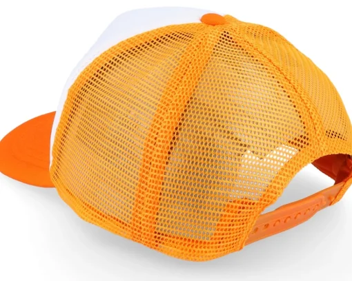 Clearance Beechfield Kids Orange/White Vintage Foam Trucker - Orange, White