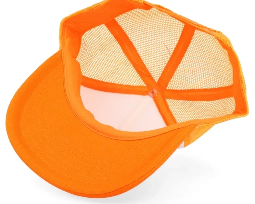 Clearance Beechfield Kids Orange/White Vintage Foam Trucker - Orange, White