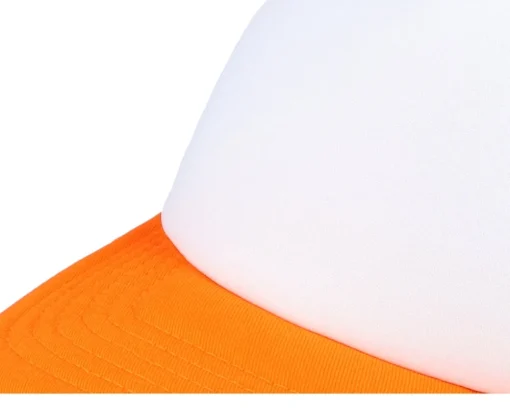Clearance Beechfield Kids Orange/White Vintage Foam Trucker - Orange, White