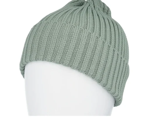 Blank Beanies-Beechfield Kids Organic Cotton Dusty Cuff - Green
