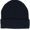 Cuff Beanies-Beechfield Kids Organic Cotton Oxford Navy Cuff - Blue