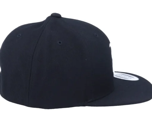 Kids-Kiddo Cap Kids P Letter 3D Black Snapback -