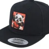 Snapback | Kids-Kiddo Cap Kids Panda Action Patch Black Snapback -