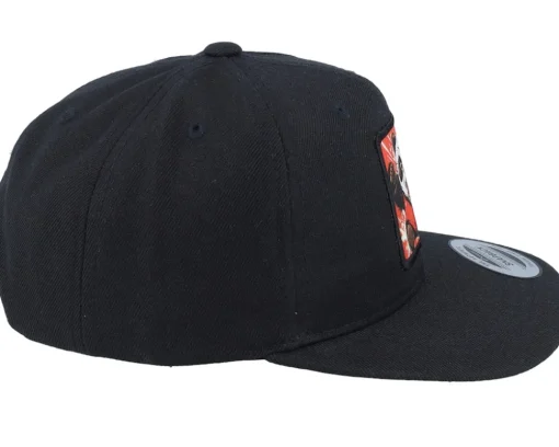 Snapback | Kids-Kiddo Cap Kids Panda Action Patch Black Snapback -