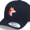 Kids-Kiddo Cap Kids Paper Fox Black Adjustable -