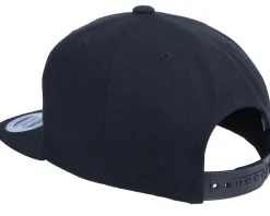 Kids-Kiddo Cap Kids Paper Fox Patch Black Snapback -