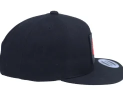 Kids-Kiddo Cap Kids Paper Fox Patch Black Snapback -