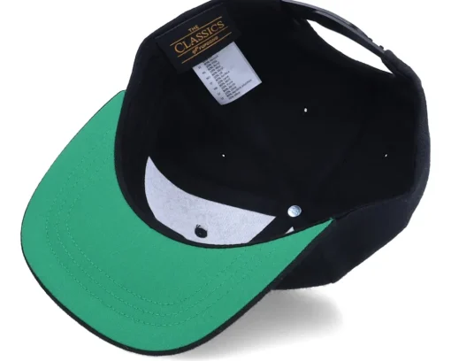 Kids-Kiddo Cap Kids Paper Fox Patch Black Snapback -