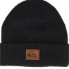 Cuff Beanies-Quiksilver Kids Performer 2 Black Cuff -
