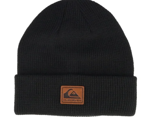 Cuff Beanies-Quiksilver Kids Performer 2 Black Cuff -