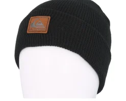 Cuff Beanies-Quiksilver Kids Performer 2 Black Cuff -