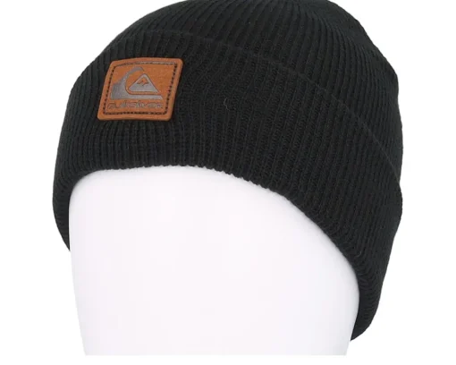 Cuff Beanies-Quiksilver Kids Performer 2 Black Cuff -