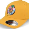 Best Kiddo Cap Kids Pineapple Surfer Summer Yellow Flexfit -
