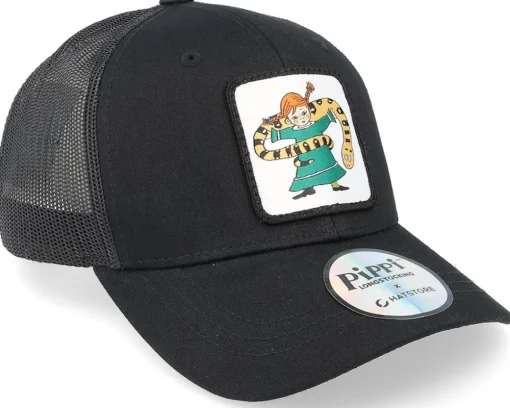 Clearance Pippi Longstocking Kids Pippi Snake Black Trucker -