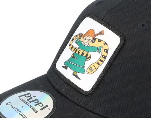 Clearance Pippi Longstocking Kids Pippi Snake Black Trucker -