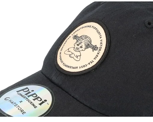 Dad Cap-Pippi Longstocking Kids Pippilotta /Sand Dad Cap - Black