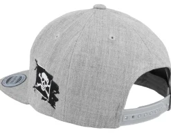 Kids-Iconic Kids Pirate Flag Side Heather Grey Snapback -