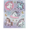Accessories-Unicorns Kids Pixie Dust 10x13cm Glitter Unicorn Stickers  -
