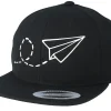 Snapback-Kiddo Cap Kids Plane Black/White Kids Snapback -