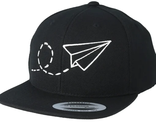 Snapback-Kiddo Cap Kids Plane Black/White Kids Snapback -