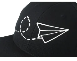 Snapback-Kiddo Cap Kids Plane Black/White Kids Snapback -