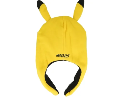 Trapper-Difuzed Kids Pokémon Novelty Pikachu Sherpa Polar Fleece Beanie -