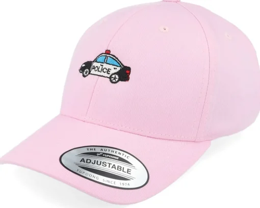 Adjustable-Kiddo Cap Kids Police Car Pink Adjustable -
