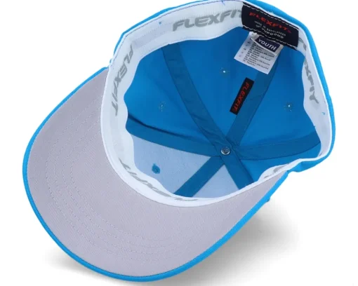 Sale Kiddo Cap Kids Police Car Sky Blue Flexfit -