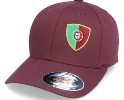 Fashion Forza Kids Portugal Flag Shield Maroon Flexfit -