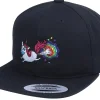 Sale Unicorns Kids Rainbow Farting Unicorn Black Snapback -