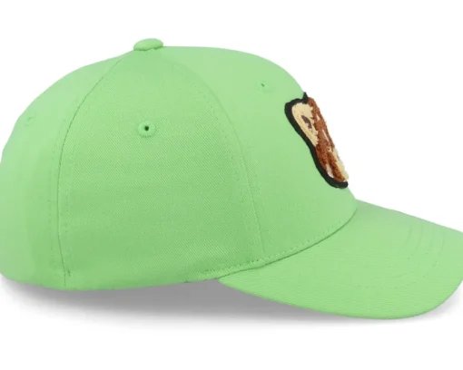 Kids-Kiddo Cap Kids Red Panda Chenille Patch Apple Green Flexfit -