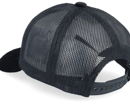 Trucker | Velvet Caps-Calza Pennello Kids Red Tractor Velvet Trucker - Black
