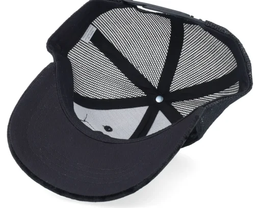 Trucker | Velvet Caps-Calza Pennello Kids Red Tractor Velvet Trucker - Black