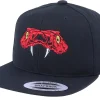 Snapback-Kiddo Cap Kids Scarlet Red Viper Black Snapback -