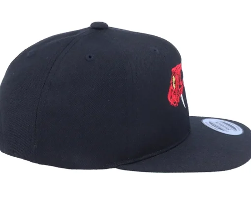 Snapback-Kiddo Cap Kids Scarlet Red Viper Black Snapback -