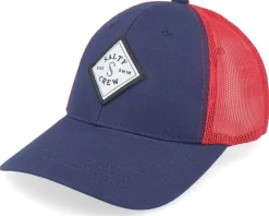 Sale Salty Crew Kids Sealine Boys Retro Navy/Red Trucker -