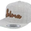 Hot Kiddo Cap Kids Selma Engraved Patch Heather Snapback - Grey
