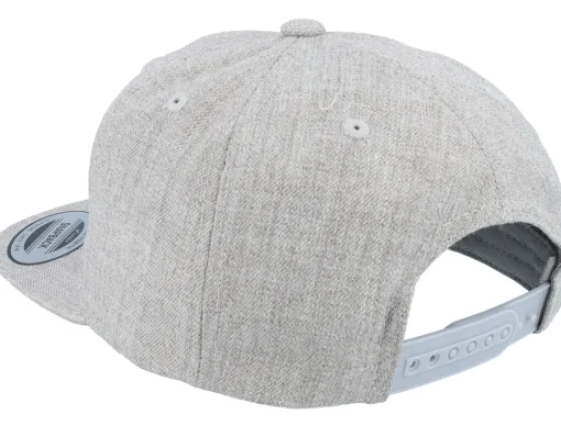 Hot Kiddo Cap Kids Selma Engraved Patch Heather Snapback - Grey